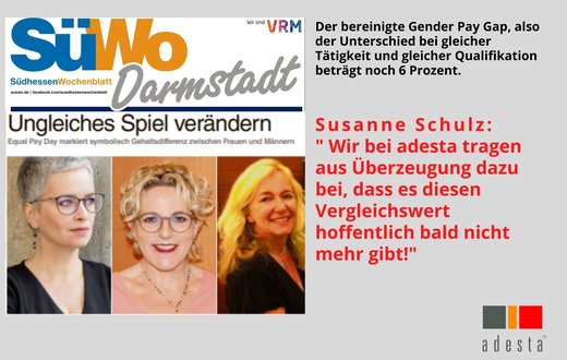 In der Bildmitte: adesta Geschäftsführerin Susanne Schulz