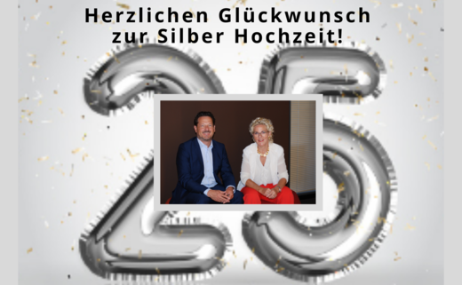 v.l.n.r.: Seit 25 Jahren verheiratet: Michael und Susanne Schulz 